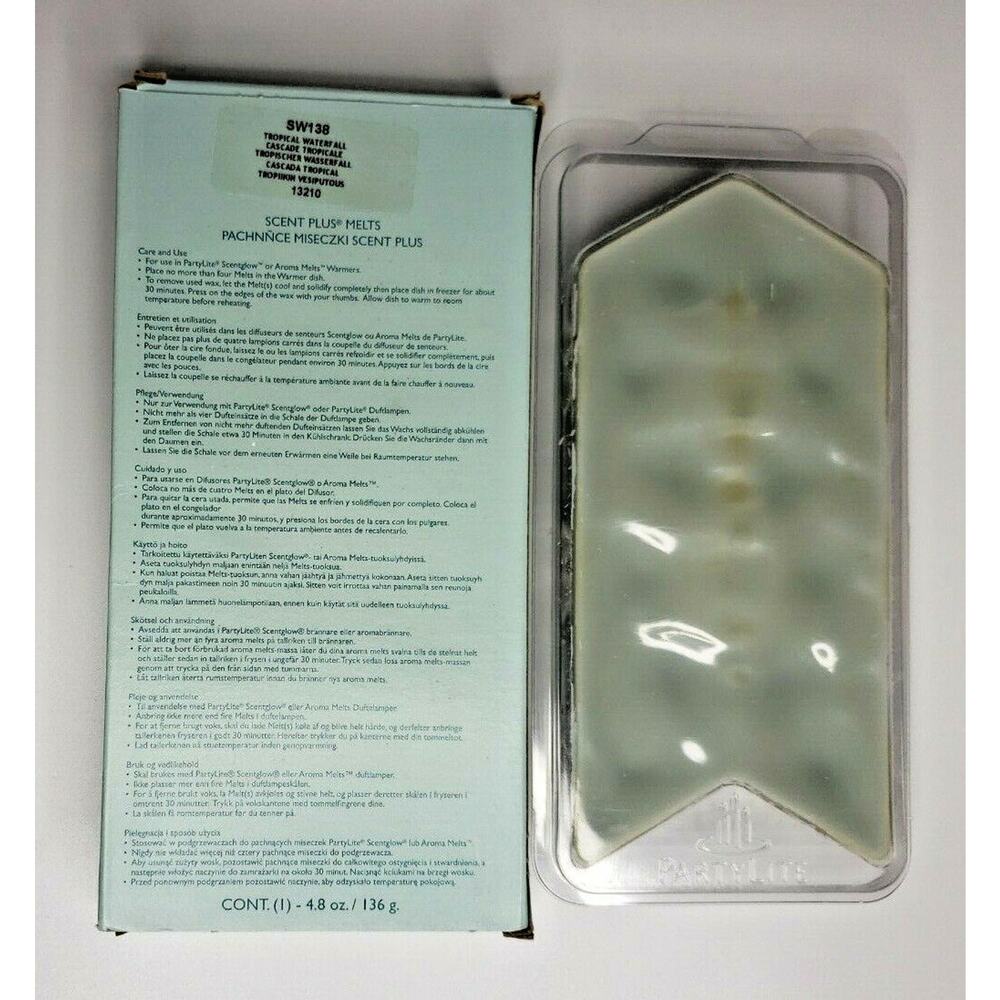 PartyLite Scent Plus 12 Melts Retired New Box Tropical Waterfall P7C/SW138